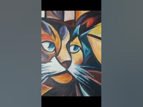 cat cubism #cubism #kubizm #kot #cat #painting #draving #malarstwo ...