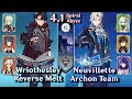 C0 Wriothesley IS INSANE! C0 Wriothesley Melt & C0 Neuvillette Archon | Spiral Abyss 4.1 - Floor 12