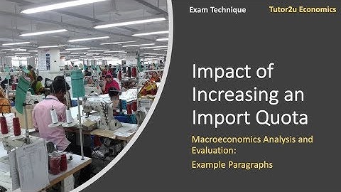 Import Quotas - Example Exam Answer I A Level and IB Economics