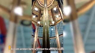 Round elevator with Automatic door #elevator email: sales08@cnfuji.cn whatsapp:+86 17858636165