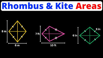 Area of a Rhombus and Kite | Geometry | Eat Pi