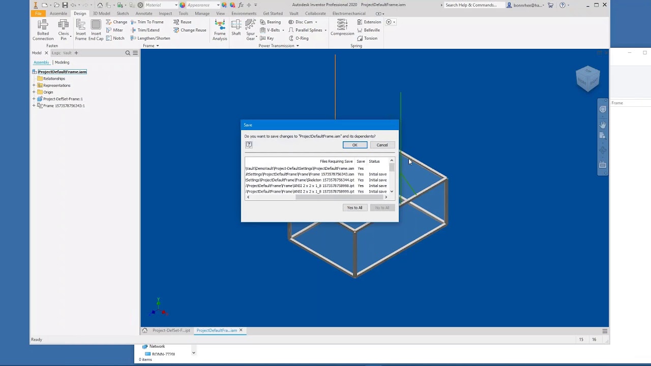 airfoil generator in inventor