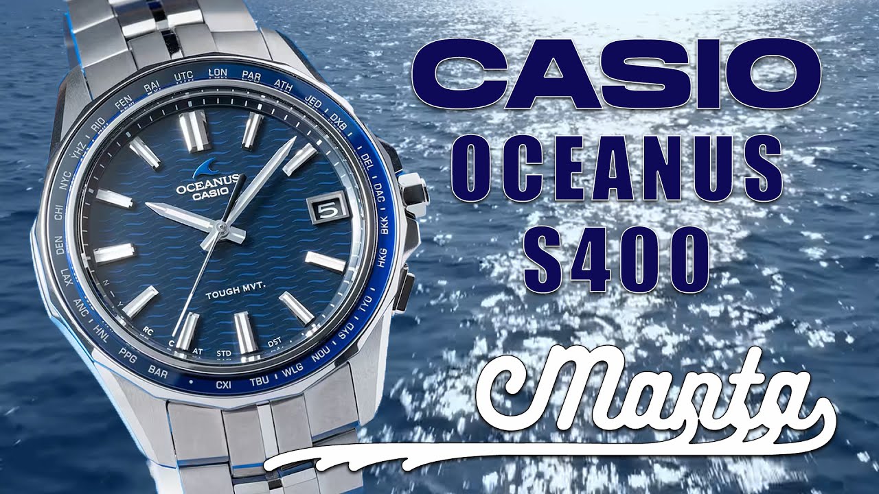 Review of the new Casio OCW-S400-2AJF Manta three-hand watch