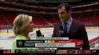 Kathryn Tappen and Brian Boyle wrap up Game 2 of the Stanley Cup Final