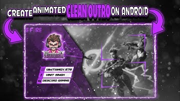 How to Make Animated Gaming outro on Android || Kinemaster AND PS TOUCH Tutorial.