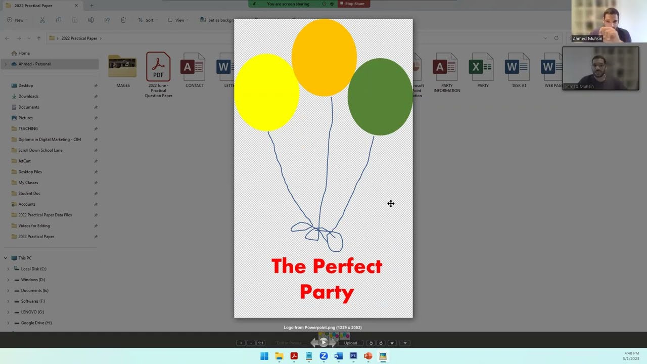 2022 June - Activity 1 - Graphics Designing - Edexcel IGCSE ICT Practical Exam