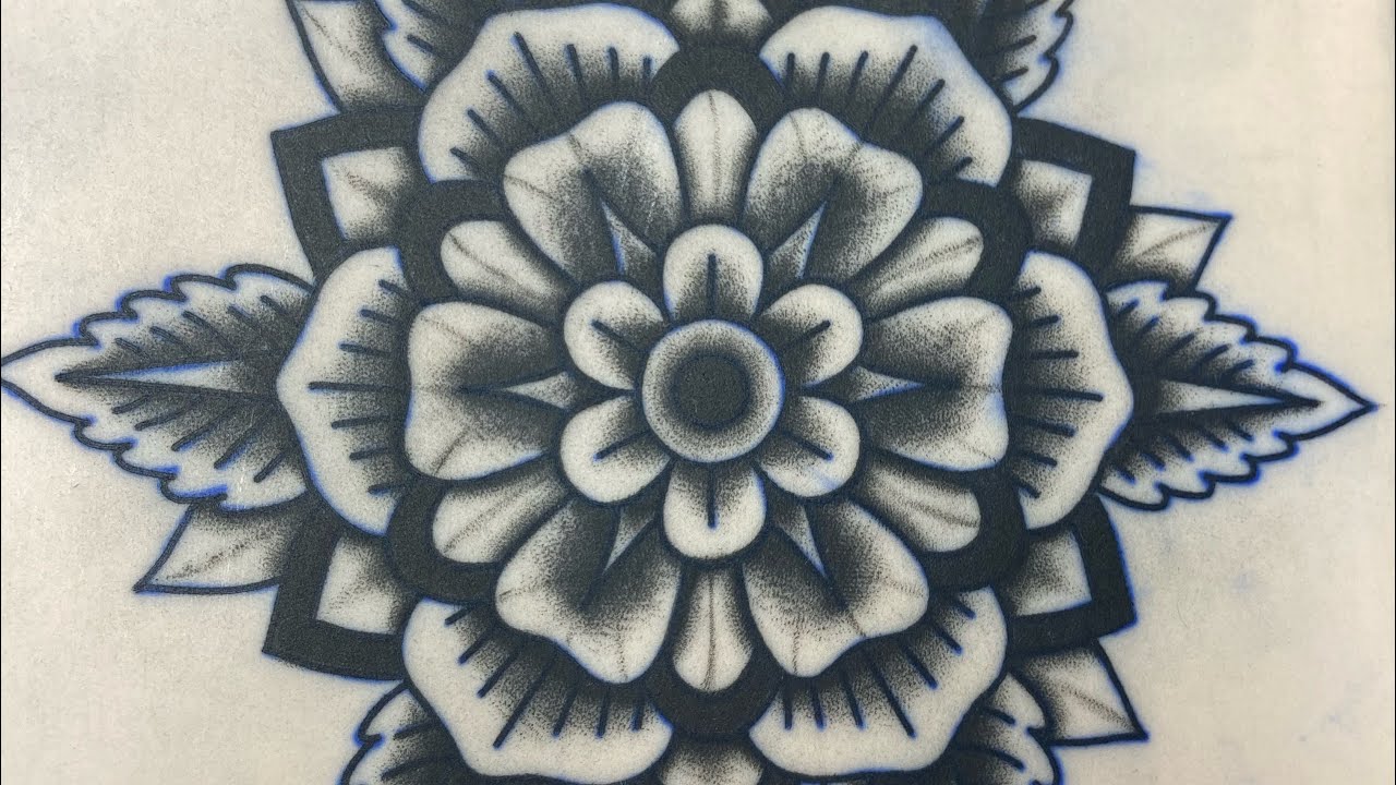 Tattooing101 Shading a “mandala” 