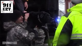 National Guard Quincy Fire and Police Evacuating Residents During Winter Storm Riley