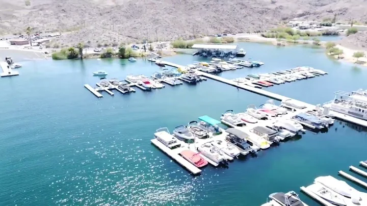 Aerial View of Katherine Landing | Lake Mohave (4K)