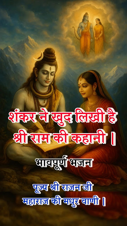 ✨ Shankar himself has written the story of Shri Ram | Soulful Bhajan | Pujya Shri Rajan Ji Maharaj #rajanjimaharaj