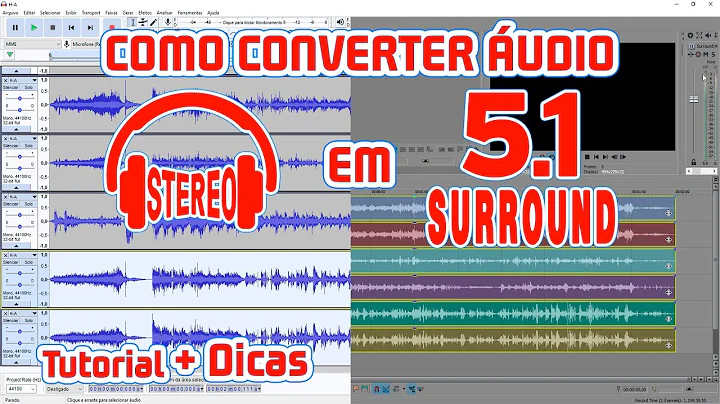 COMO CONVERTER ÁUDIO STEREO EM 5.1 SURROUND - TUTORIAL AUDACITY