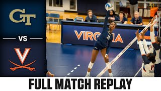Georgia Tech vs. Virginia Full Match Replay | 2025 ACC Volleyball