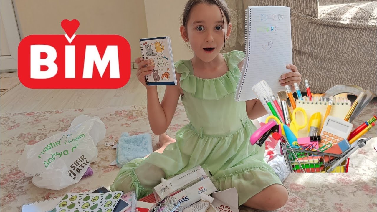 Kırtasiye alışverişi yaptık bakalım neler almışız😍