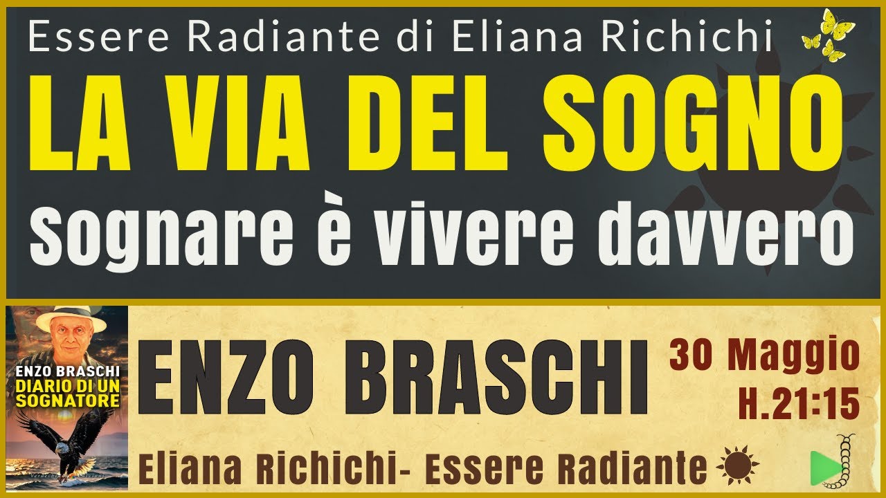 LA VIA DEL SOGNO. SOGNARE E' VIVERE DAVVERO. Con Enzo Braschi ed 