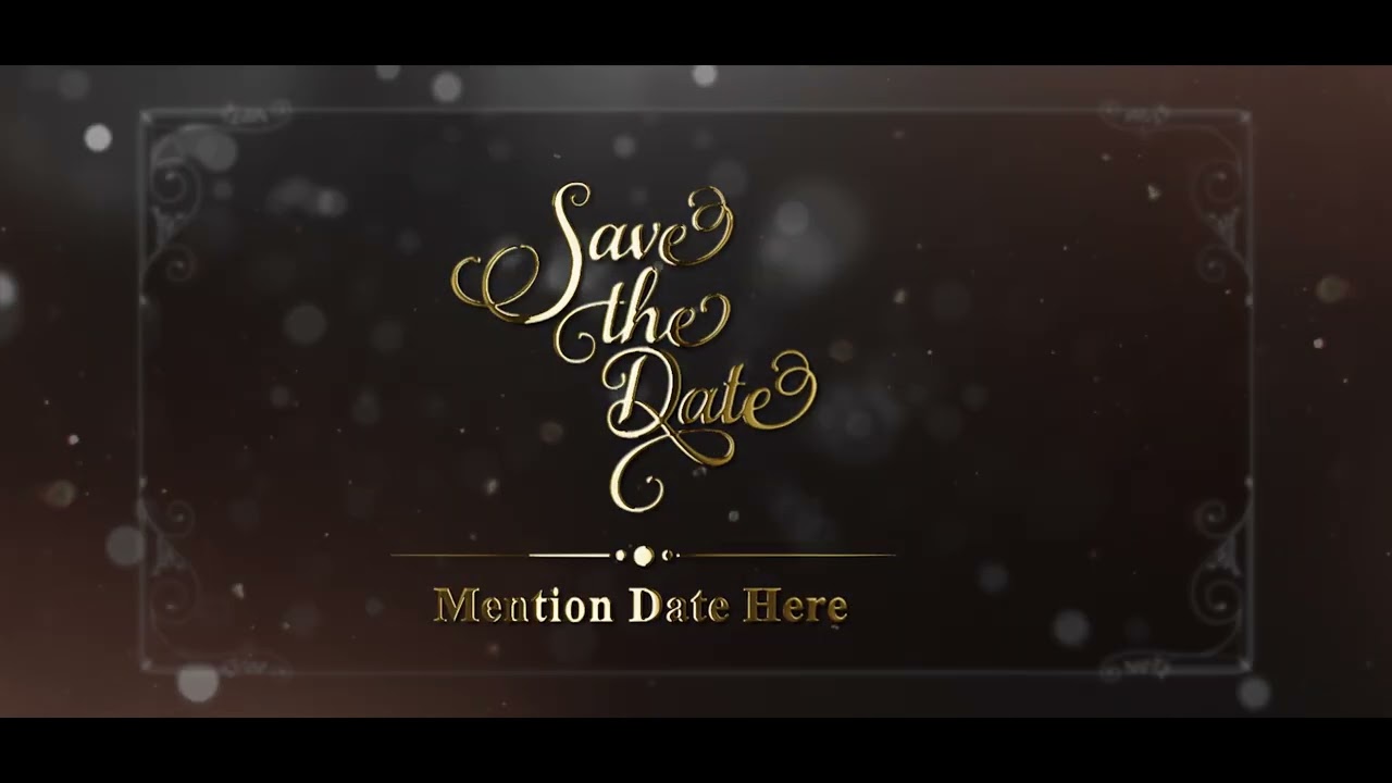 Classic Wedding Invitation (4k Video) | Free Background Marriage Invitation | KM Create Works