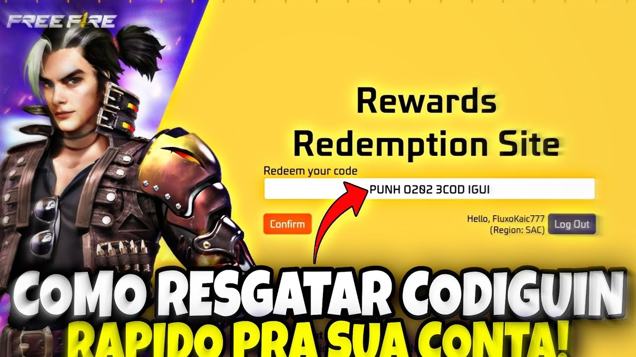 CORRE! RESGATE GRÁTIS LISTA DE CODIGUIN METAFÍSICO! COMO RESGATAR CODIGO  INFINITO 2023 FREE FIRE ff 