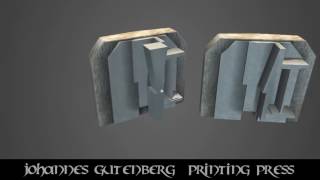 First Printing Press (animation)