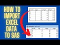 How to Import an Excel Data Set into SAS Using the proc import statement