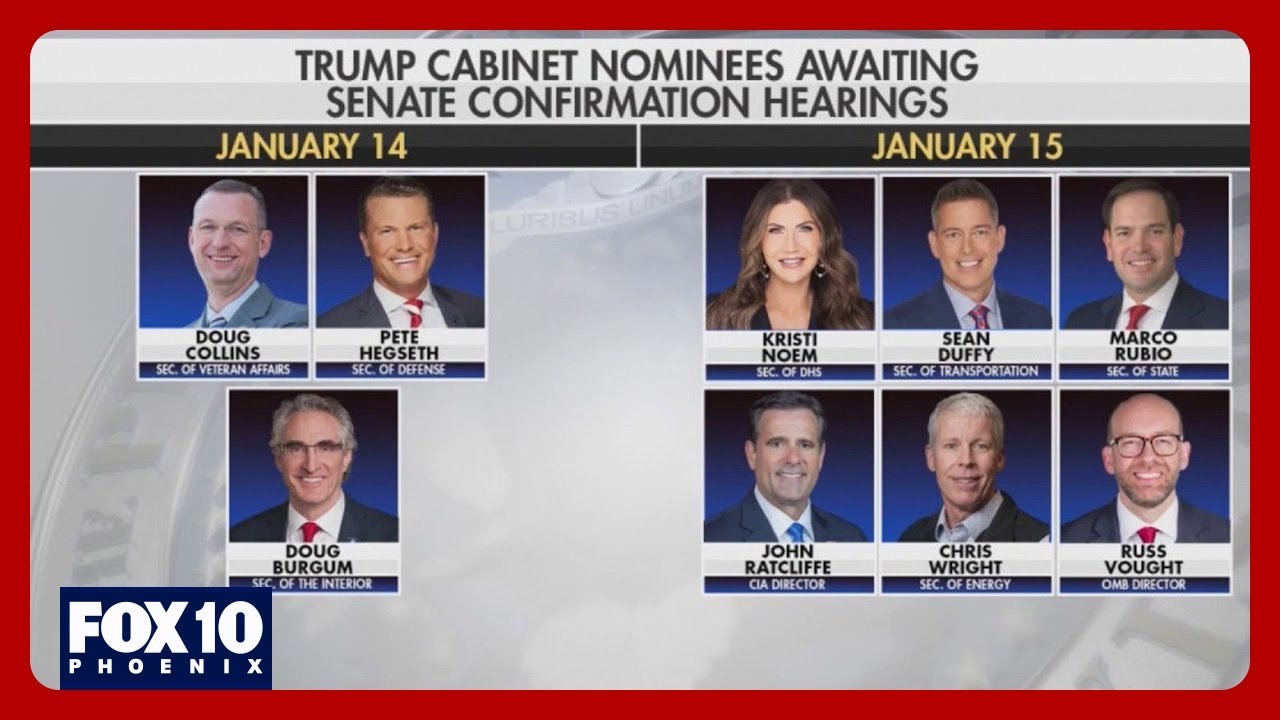 Senate hearings for Trump's Cabinet picks to begin this week - YouTube