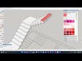 Making a 3D Model of a Staircase in a building using Sketchup