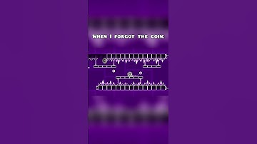 When I forgot the coin: | Geometry Dash 2.2 | #geometrydash #gd #memes #shorts