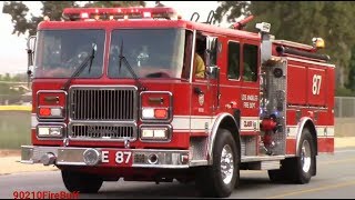 LAFD Engine 87 Responding