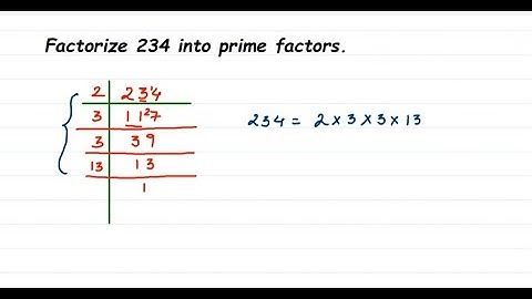 Factorize 234 into prime factors.