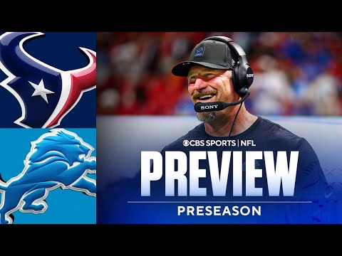 NFL Preseason Game Preview: Texans vs Lions | Lions QB2 Battle, Texans RB Questions!