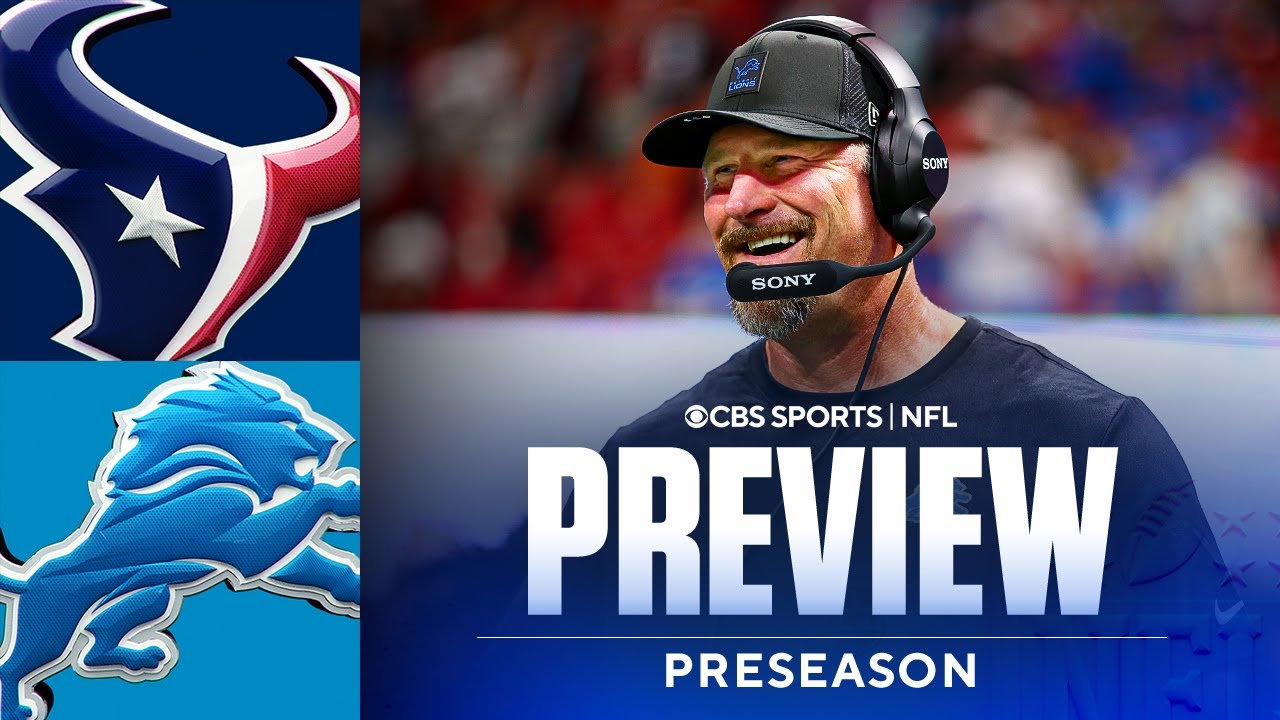 NFL Preseason Game Preview: Texans vs Lions | Lions QB2 Battle, Texans RB Questions
