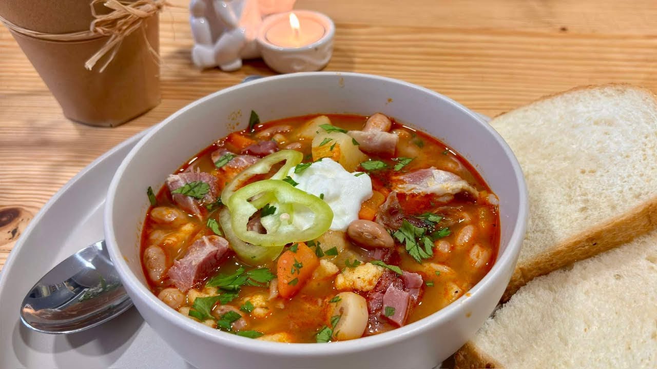 Csülkös Bableves Csipetkével