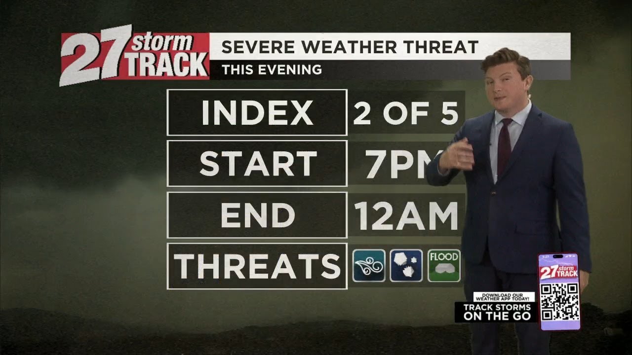 Severe weather, flash flooding possible tonight - YouTube