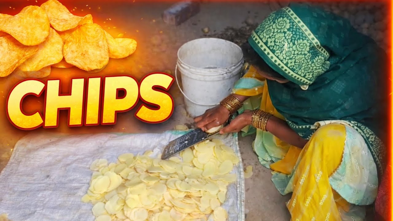 Bina Machine Ke Banaye Perfect Chips mummy ne 😅| Desi Jugaad @souravjvlogs 