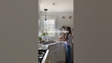 Kitchen Open Shelving | Cottage Kitchen | #shorts #shortscottagedecor