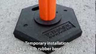 Flexible Delineator Post DEFLEX Installation EN - Trafic Innovation inc.