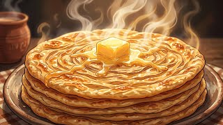 Desi Breakfast With Crispy Paratha | Quiet Village Morning… 🌤️ | Cosy Village Ghibli ASMR screenshot 2
