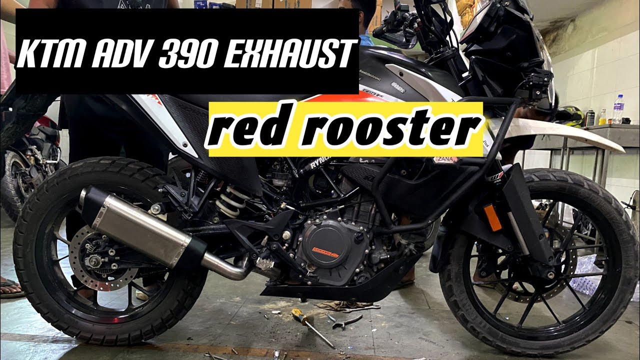 RED ROOSTER performance exhaust for KTM ADV 390 / beautiful sound 🔥 ktm YouTube