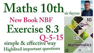 Maths class 10th | exercise 8.3 Q-5-15 | ex 8.3 Q-5-15| unit 8 | Application of trigonometry |NBF