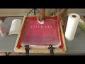 HOW TO CLEAN INK FROM A SILK SCREEN