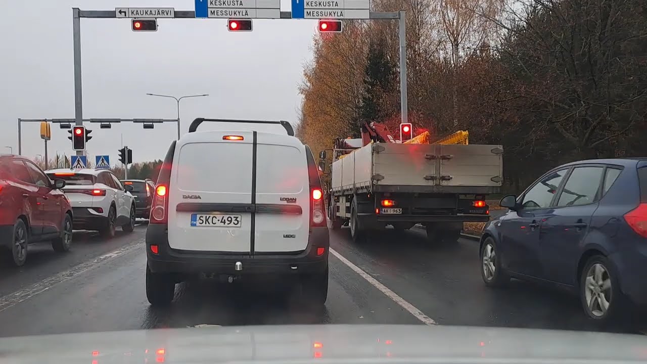 Kaukajärventie, Kangasalantie, Messukylänkatu ja Kirkonmäenkatu Tampere