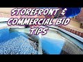 Storefront and commercial window cleaning bid tips