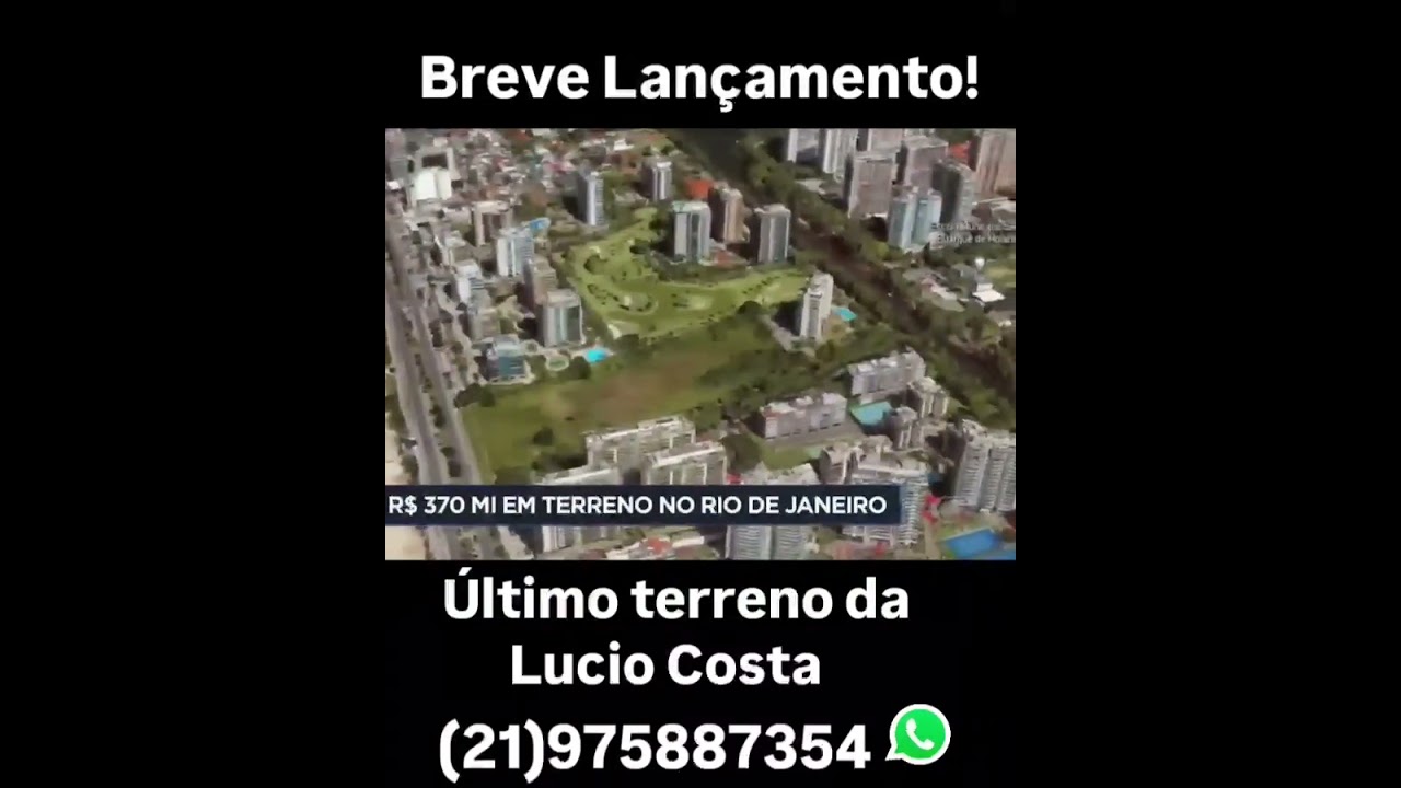 Breve Lançamento no ÚLTIMO TERRENO DA AV lucio Costa Barra da  Tijuca.
