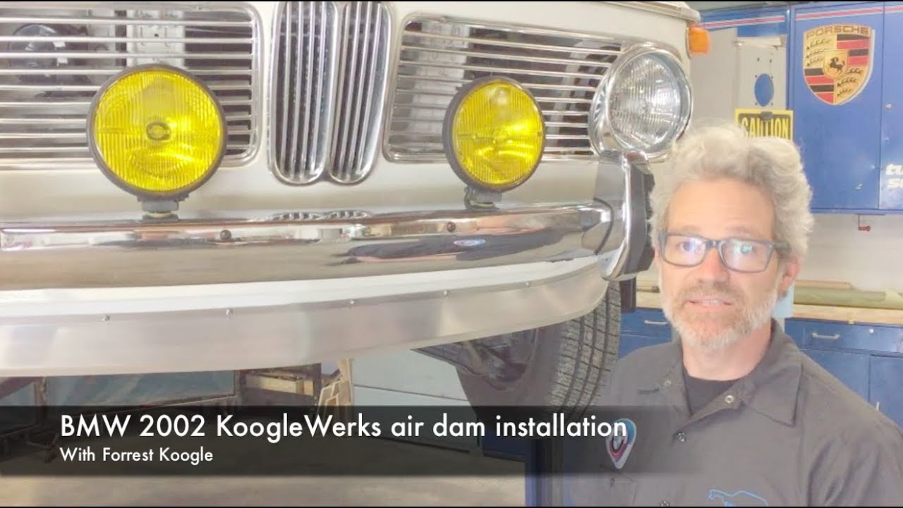 kooglewerks BMW 2002 air dam installation YouTube