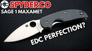 Spyderco Sage 1 Maxamet Folding Knife - Overview and Review