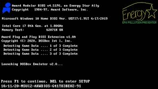 Award Modular BIOS startup 2