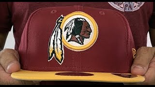 Washington Redskins TEAM BASIC SNAPBACK Burgundy Gold Hat by New Era