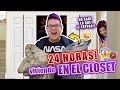 24 HORAS EN EL CLOSET!! CASI ME DESMAYO 😱 | Rael Star 🚀