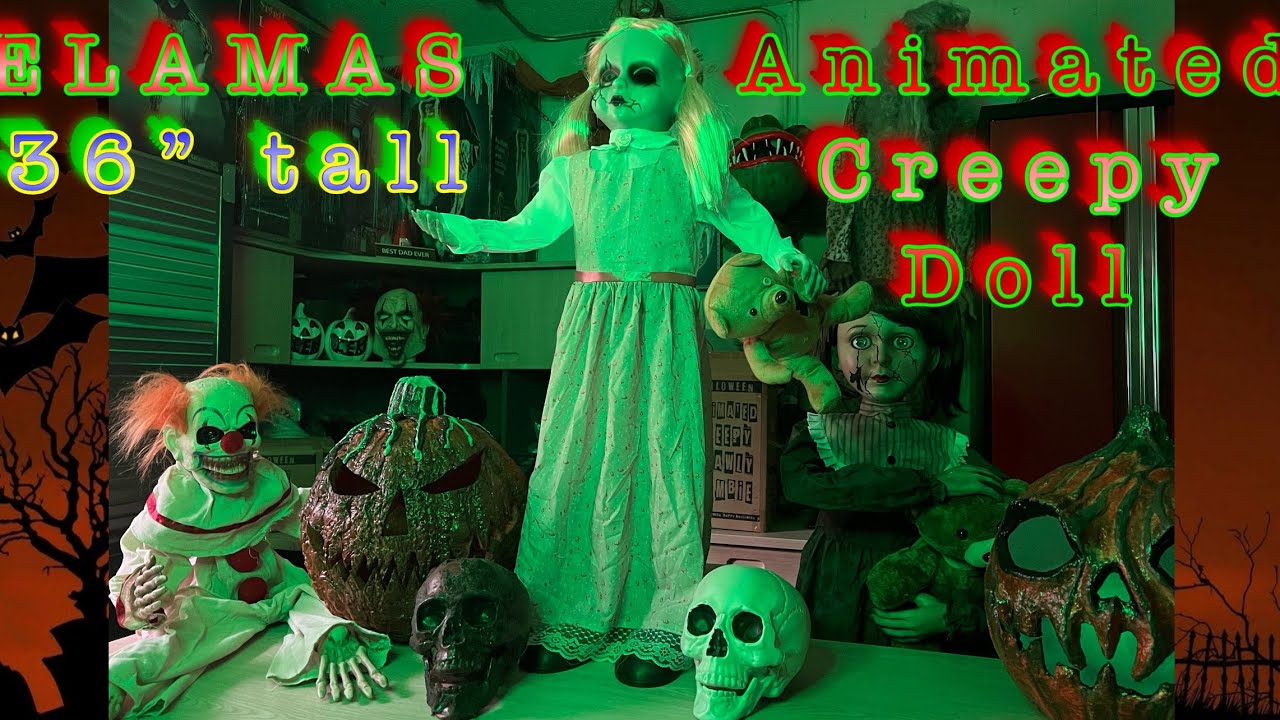 Animated Creepy Doll Happy Halloween YouTube