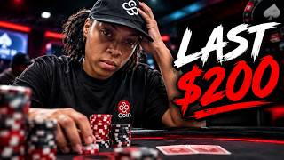 DOWN TO MY LAST $200 AT THE POKER TABLE screenshot 2