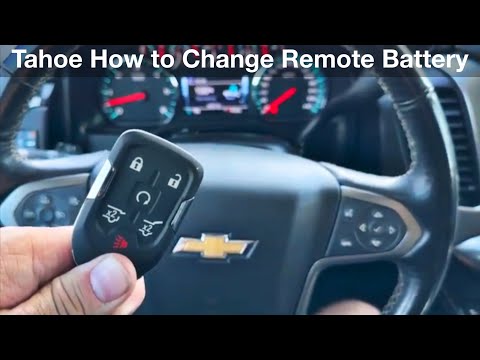 2018 – 2021 Chevrolet Tahoe How to change key fob battery / how to replace remote battery