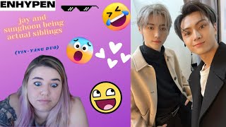 ENHYPEN 'jay and sunghoon being actual siblings (yin-yang duo)' Reaction | Jayhoon?!